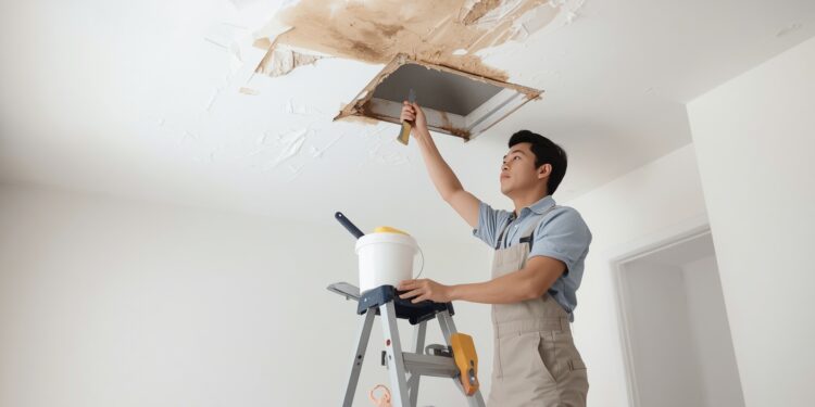 ceiling water leak repair guide